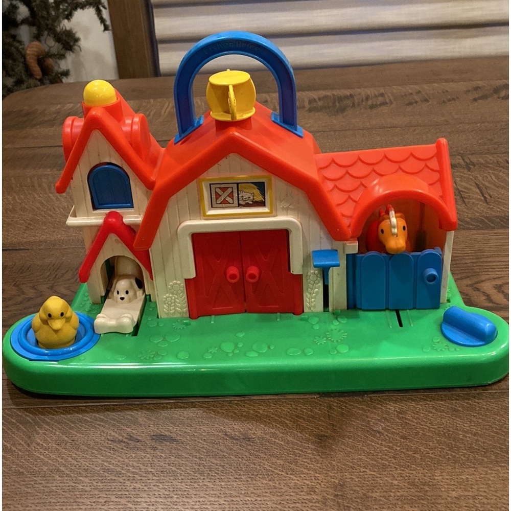 COPY - Vintage FISHER-PRICE #1005 1987 Barn Animal Fun Sounds Farm